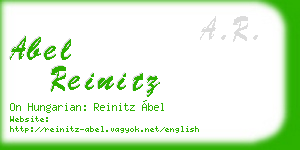 abel reinitz business card